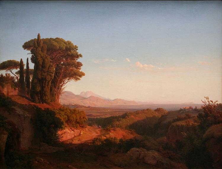Alban Hills, 1850 - Louis Gurlitt
