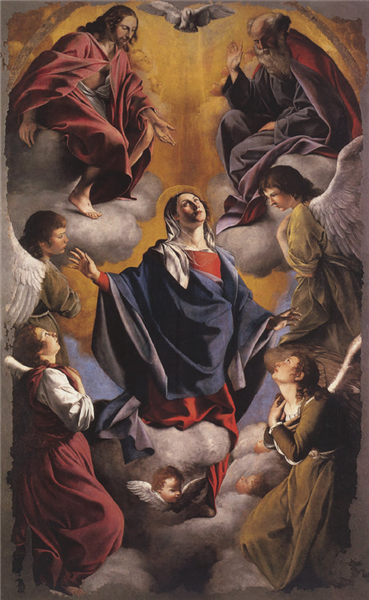 Assumption of the Virgin, 1608 - Орацио Джентилески