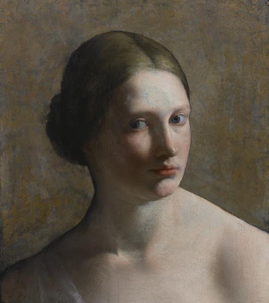 Head of a Woman, 1636 - 奥拉齐奥·真蒂莱斯基