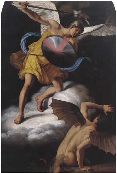 St. Michael and the Devil, 1607 - Орацио Джентилески