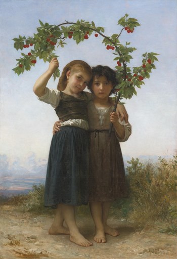The Cherry Branch - William Adolphe Bouguereau