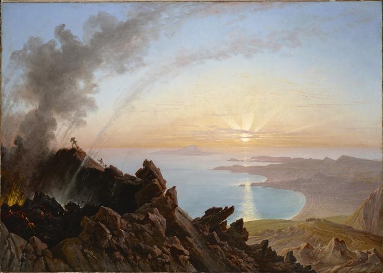 Mount Vesuvius and the Bay of Naples, 1839 - Франц Людвиг Катель