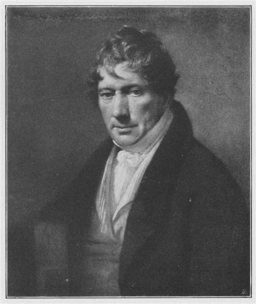 Portrait of the painter Josef Redl, 1828 - Фридрих фон Амерлинг