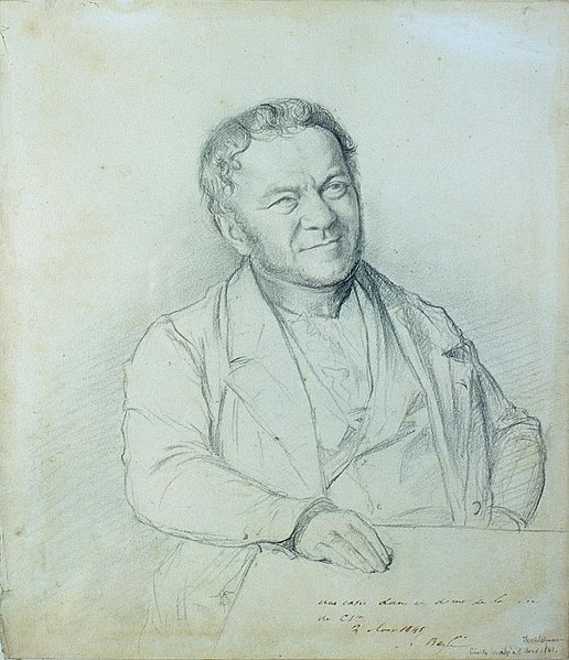 Portrait of Stendhal, 1841 - Анри Леман