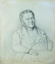 Portrait of Stendhal - Анри Леман