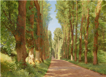 The Avenue of Sighs in the palace gardens of Fredensborg - Ludvig Kabell