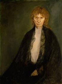 Portrait of the Author Rota Margrethe Vullum - Oda Krohg