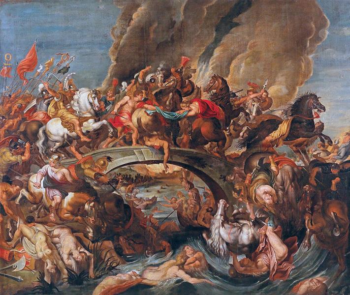 Битва греков с амазонками, 1615 - Питер Пауль Рубенс