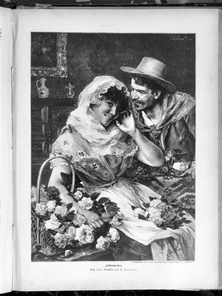The flirt, c.1890 - Federico Andreotti