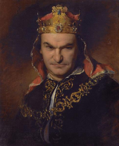Bogumil Dawison as Richard III - Friedrich von Amerling