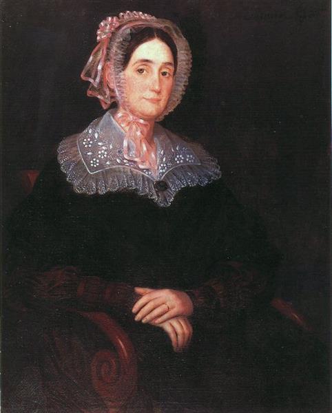 Portrait of Josephine Roman Aime, c.1838 - Jacques Amans