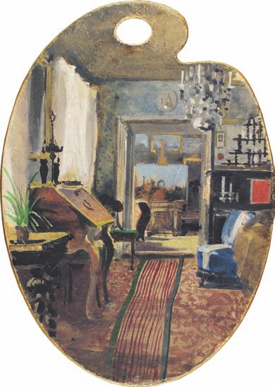 Home Interior, Barnhusträdgårdsgatan, c.1880 - Anna Palm de Rosa