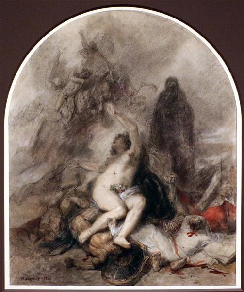 Allegory of war, 1860 - Клеман-Огюст Андриё