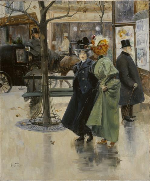 On the Boulevards, c.1895 - Луи Абель-Трюше