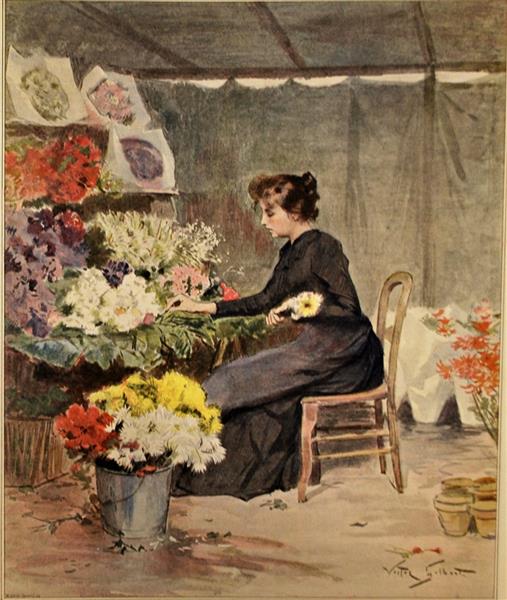 Winter bouquets, 1886 - Віктор Жільберт