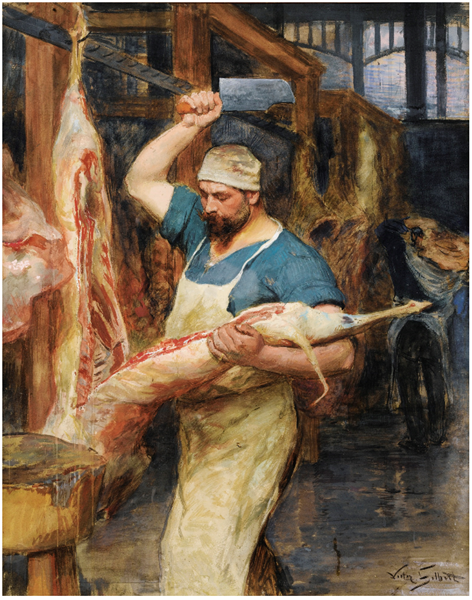 The butcher, c.1900 - Victor Gabriel Gilbert
