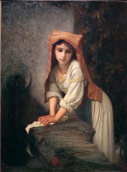 Young dreamy laundress, 1869 - Ernest Hébert