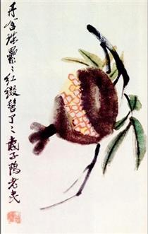 Chrysanthemum and loquat - Qi Baishi