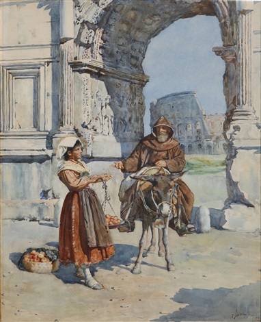 The apple seller, 1889 - Enrico Nardi
