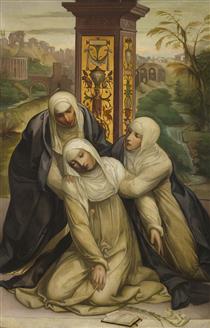 Stigmatization of Saint Catherine of Siena - Eduardo Rosales