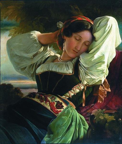 Girl from Sabin Mountains, 1840 - Франц Ксавер Винтерхальтер