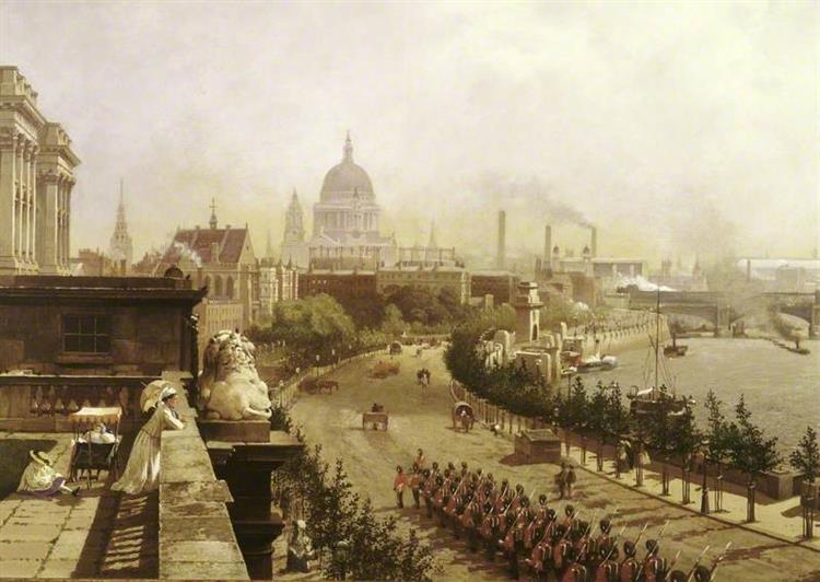 The Embankment, London, 1874 - John O'Connor