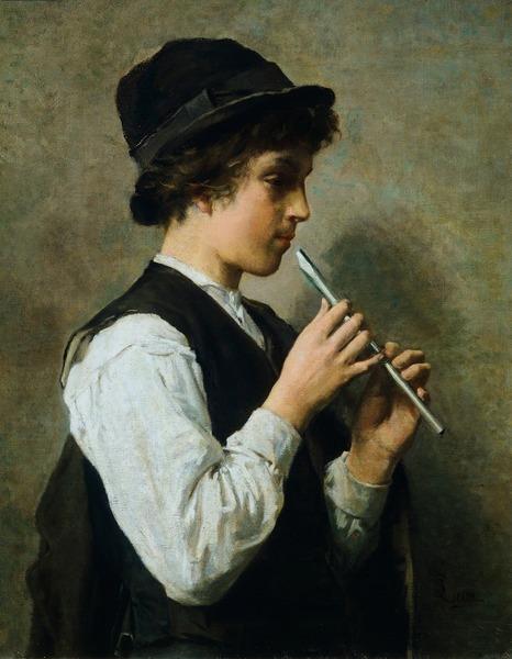 The piper, 1878 - Silvestro Lega