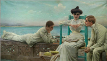 Reading by the sea - Vittorio Matteo Corcos