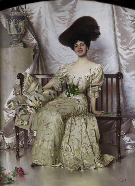 Portrait of the Contessa Nerina Pisani Volpi di Misurata, 1906 - Vittorio Matteo Corcos