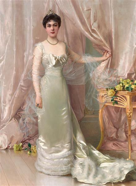 Portrait of Princess Evelyne Colonna di Stigliano, 1902 - Витторио Маттео Коркос