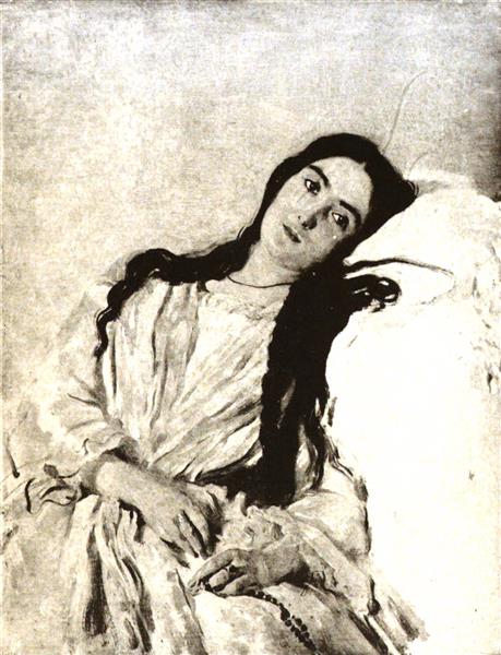 Portrait of Madame Dehodencq - Alfred Dehodencq