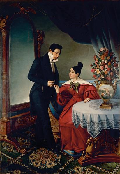 A couple, c.1832 - Giuseppe Tominz