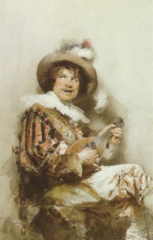 The serenade, 1881 - Gustavo Simoni