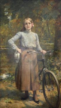Bicyclette au Vésinet - Léon Comerre