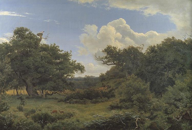 Oak Trees in Nordskoven near Jægerspris, Zealand, 1843 - P. C. Skovgaard