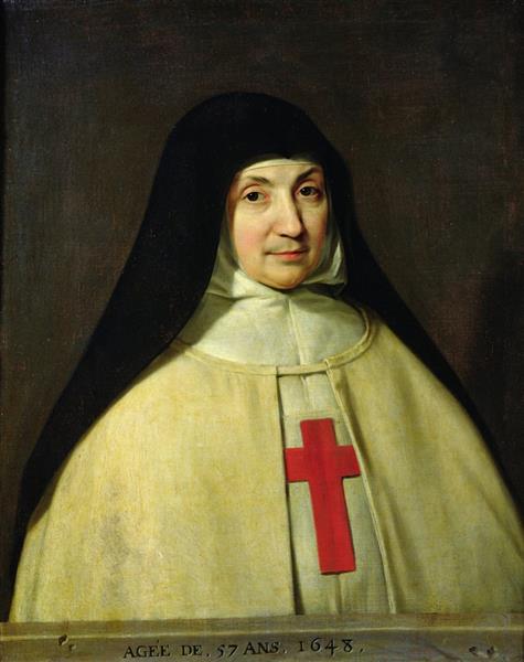Portrait of Angelique Arnauld d'Andilly - Philippe de Champaigne