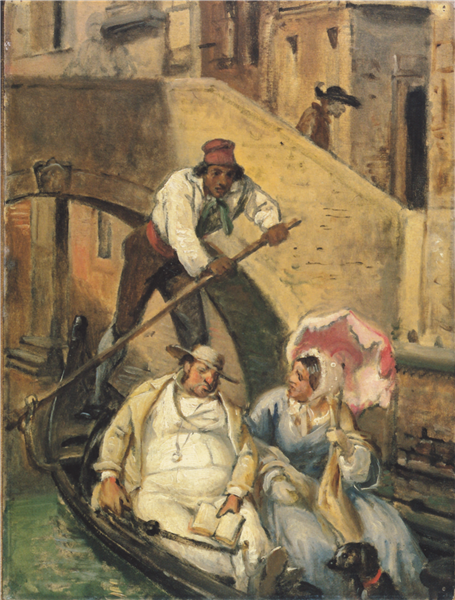 Travellers in Venice, 1854 - Wilhelm Marstrand