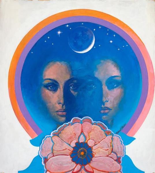 Psychedelic Double Portrait, c.1966 - Michael Johnson