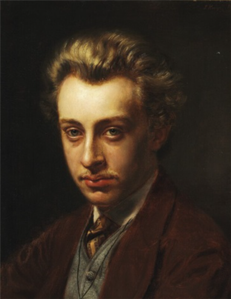 Portrait of the painter Frans Schwartz, 1869 - Педер Северин Кройєр