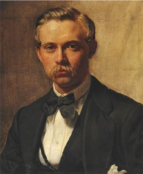 Portrait of P. S. Krøyer's half brother and cousin Vilhelm born - Peder Severin Kroyer