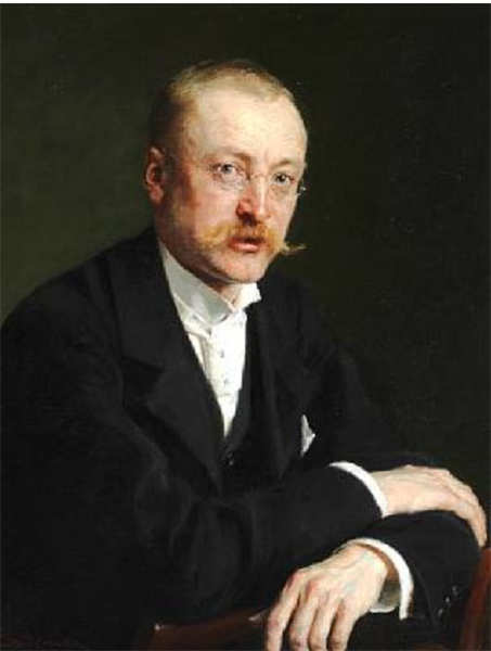 Portrait of Danish pharmacist, politician and factory owner Alfred Benzon (1855-1932), 1896 - Педер Северин Кройєр