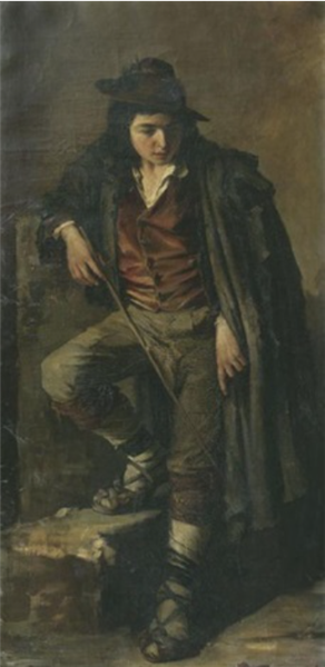 Italian shepherd boy - Peder Severin Krøyer