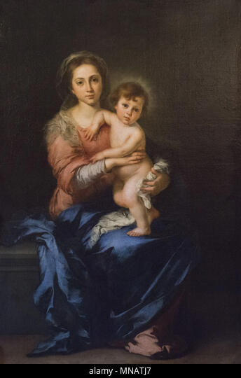 Virgin with Child, c.1650 - Бартоломео Естебан Мурільйо