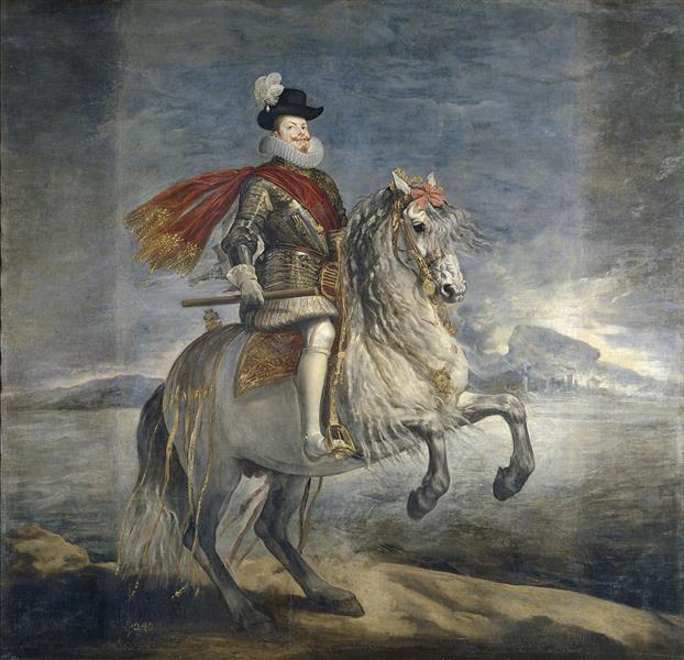 Felipe III a caballo, c.1634 - 1635 - Diego Velázquez