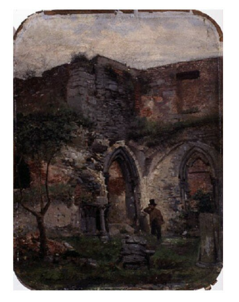 Ruins of Saint Bavo's Abbey in Ghent, 1853 - Jules Breton
