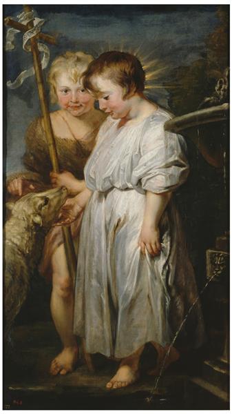 The Christ Child, Saint John and the Lamb, 1618 - 1620 - Peter Paul Rubens