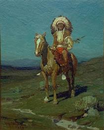 A Sioux Chieftain - Frank Tenney Johnson