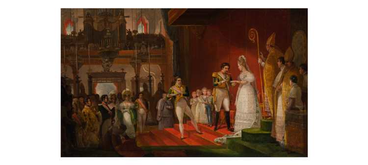 Casamento de D. Pedro e D. Amélia, 1829 - Jean-Baptiste Debret