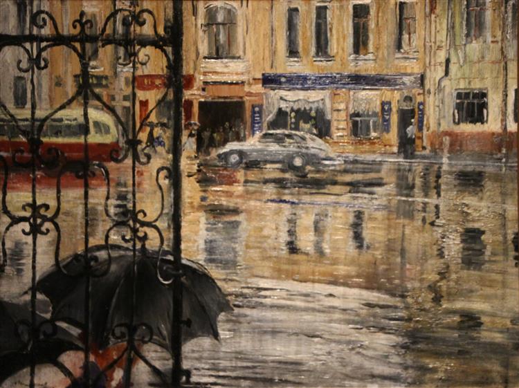 Проливной дождь, 1957 - Youri Pimenov