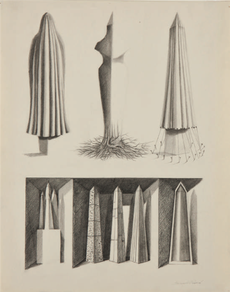 Two Triptychs (obelisks) - Enrico Pinardi